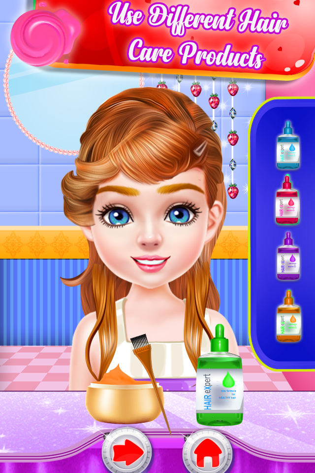 اسکرین شات 6 بازی Cute Girl Hairstyle Salon – Makeover Games