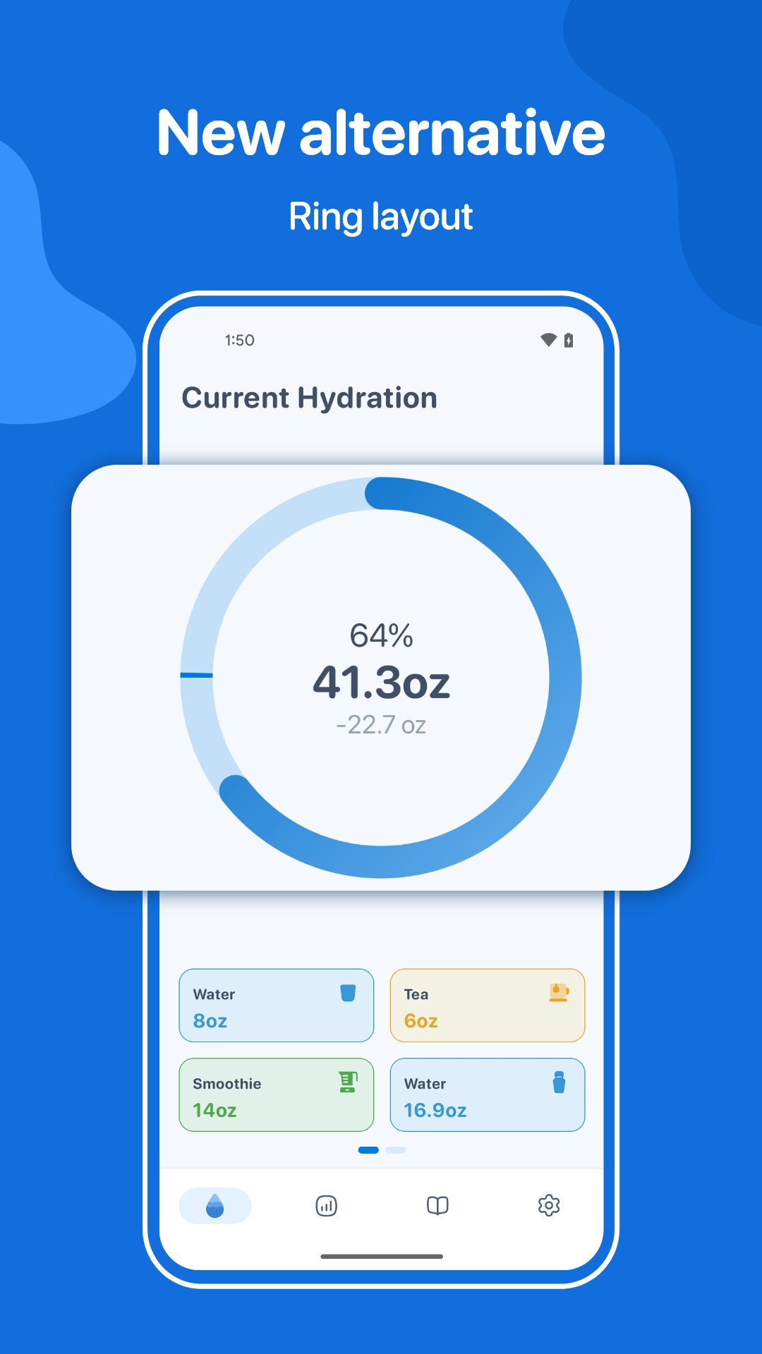 اسکرین شات 3 برنامه Water Tracker: WaterMinder app