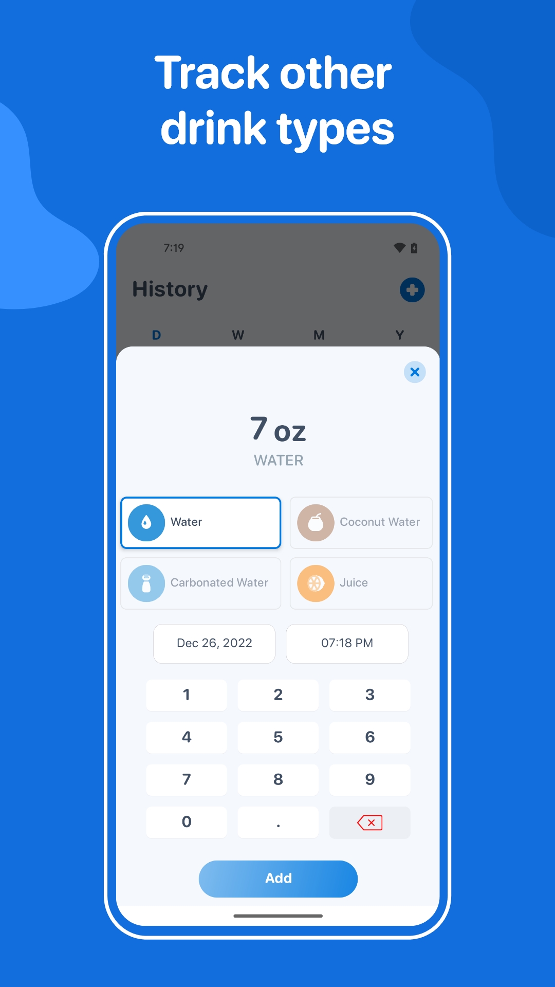 اسکرین شات 4 برنامه Water Tracker: WaterMinder app
