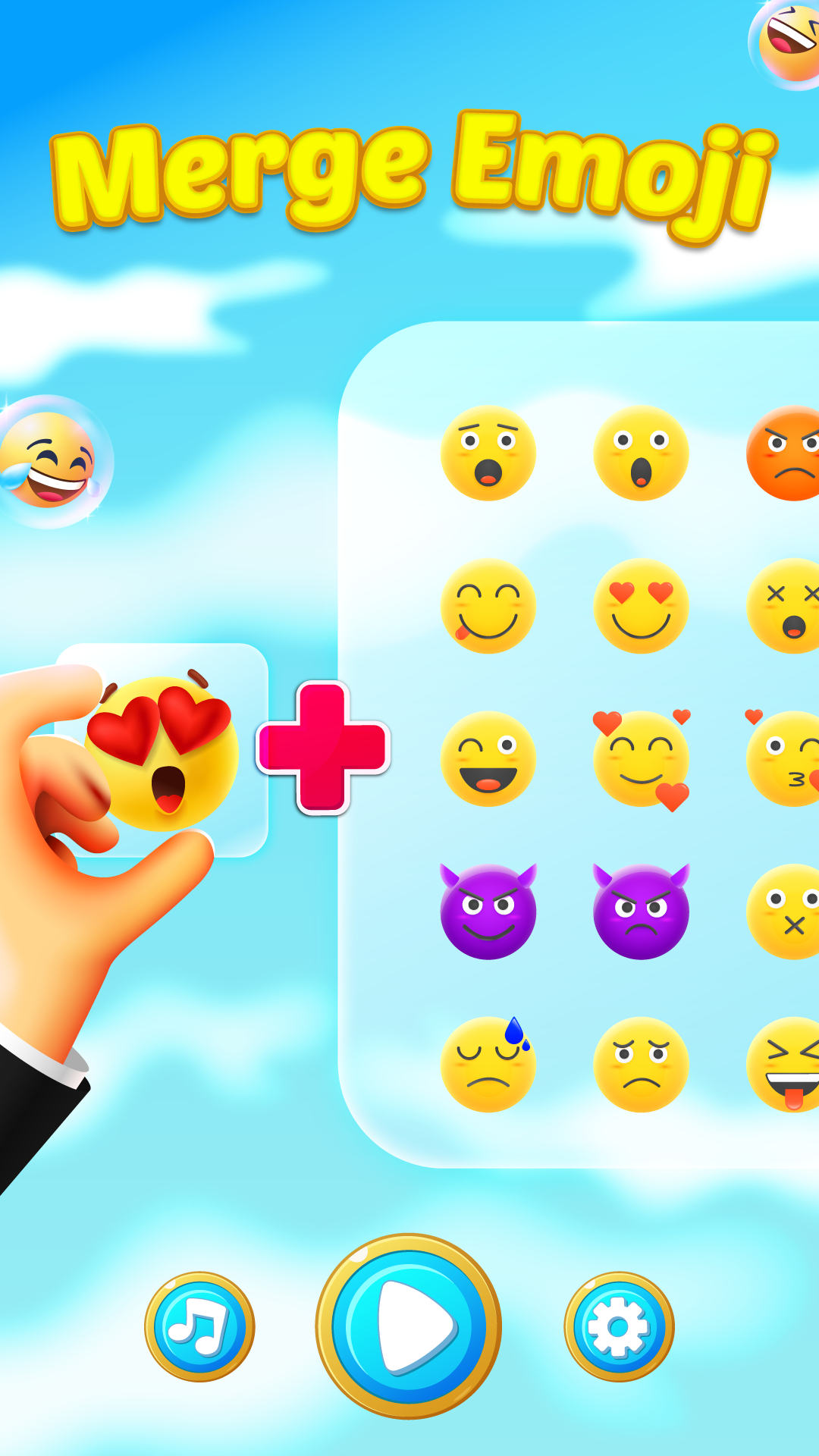 اسکرین شات 2 برنامه Emoji Merge - DIY Emoji Mix