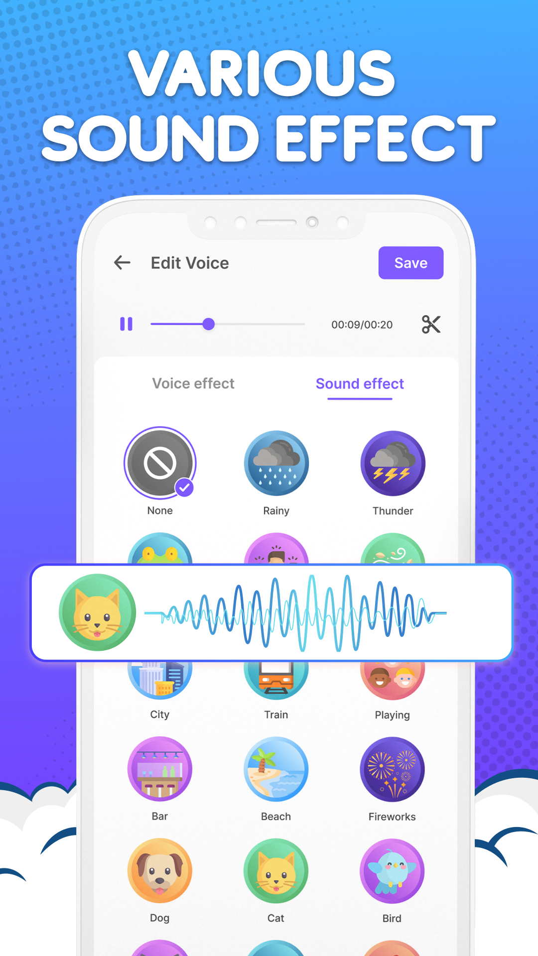 اسکرین شات 3 برنامه Voice Changer by Sound Effects