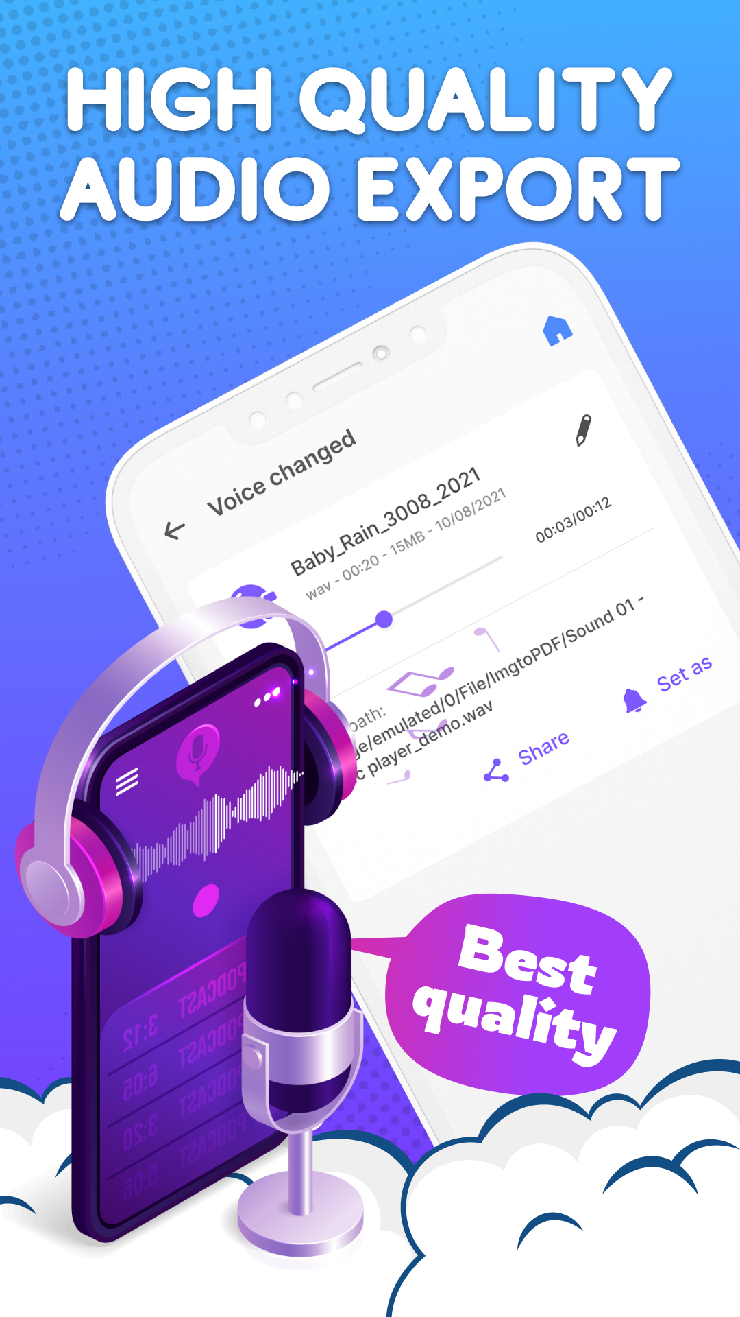 اسکرین شات 6 برنامه Voice Changer by Sound Effects