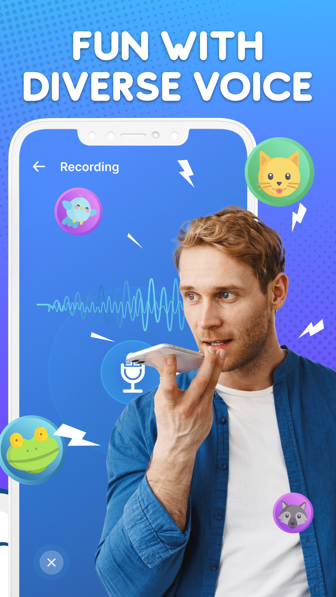 اسکرین شات 4 برنامه Voice Changer by Sound Effects