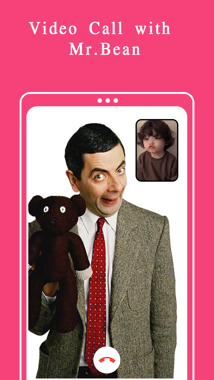 اسکرین شات 2 برنامه Mr.Bean Funny Video Call Prank