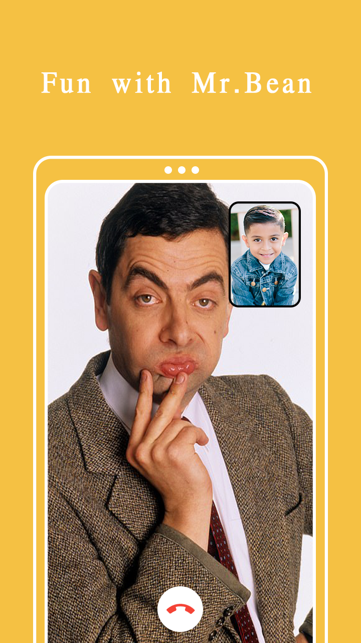 اسکرین شات 4 برنامه Mr.Bean Funny Video Call Prank
