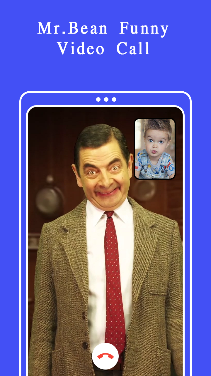 اسکرین شات 1 برنامه Mr.Bean Funny Video Call Prank
