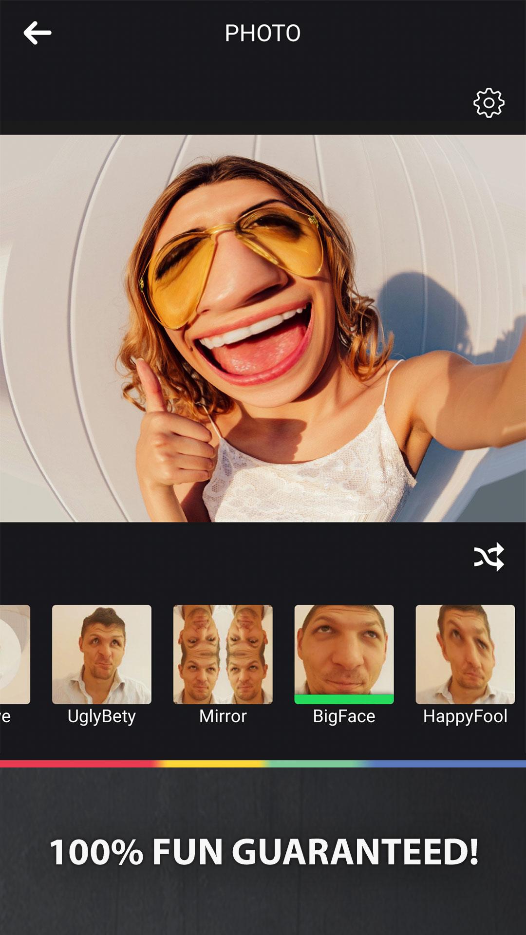 اسکرین شات 3 برنامه Funny Camera — Photo Editor