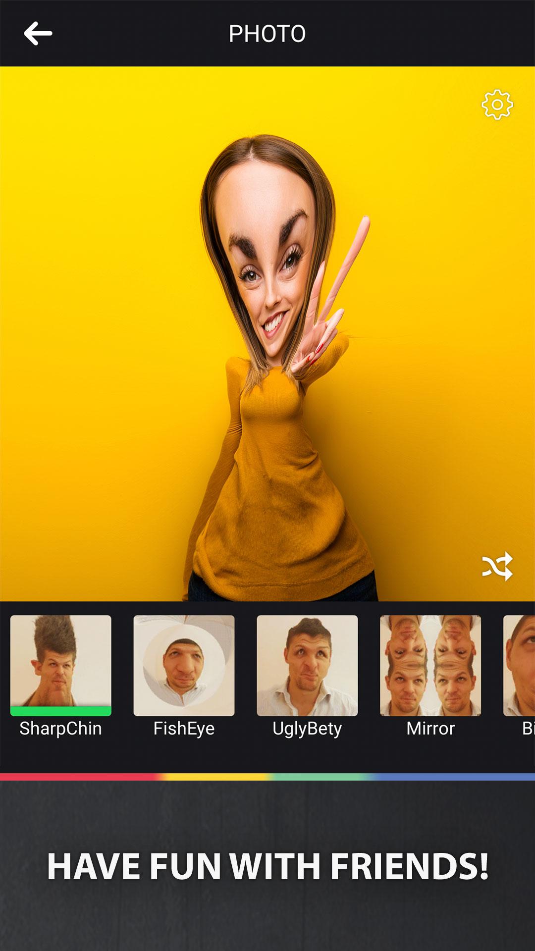 اسکرین شات 2 برنامه Funny Camera — Photo Editor