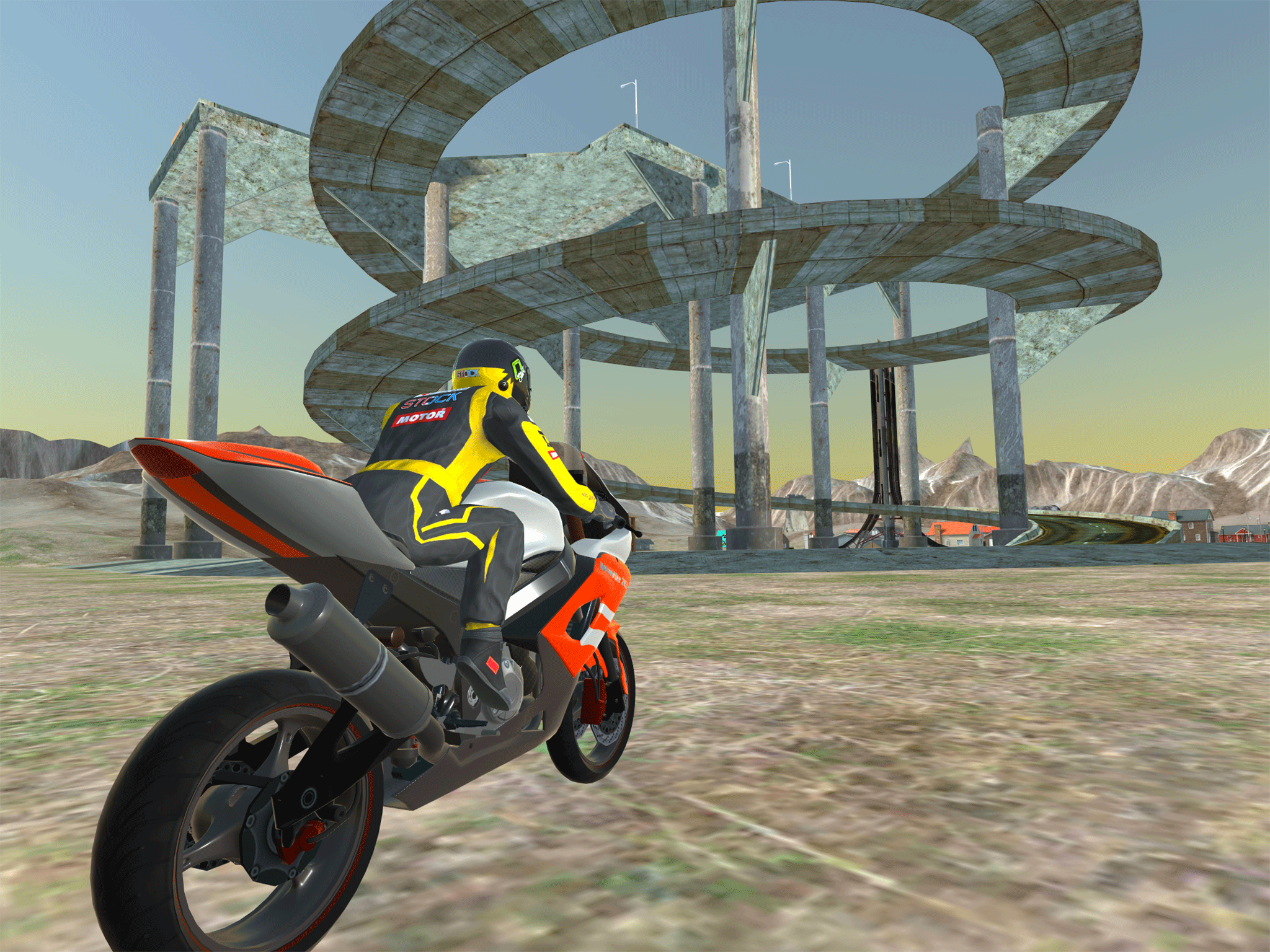 اسکرین شات 3 بازی Moto bike Driving: Mega Ramp