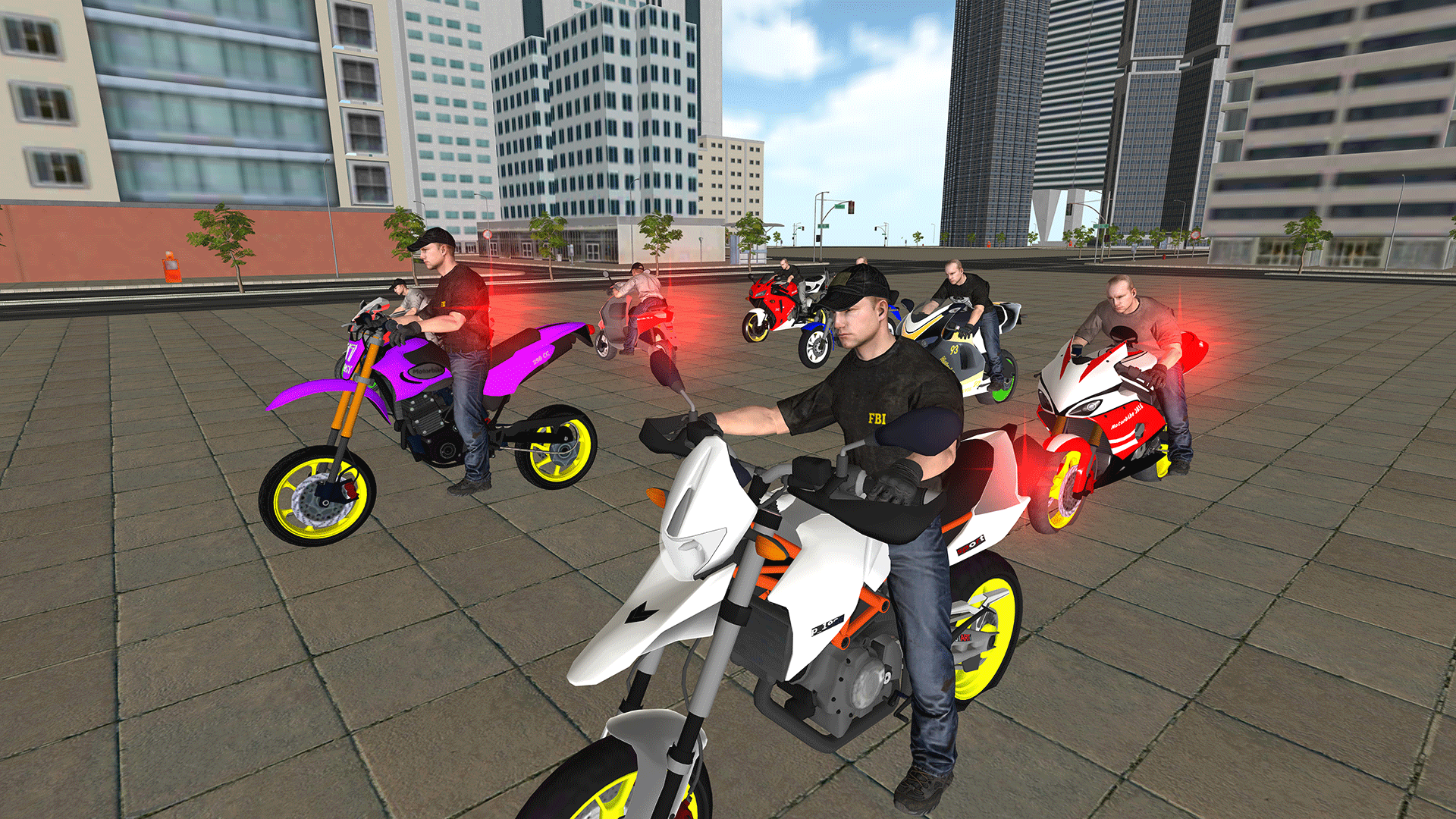 اسکرین شات 1 برنامه Bike Driving: Police Chase