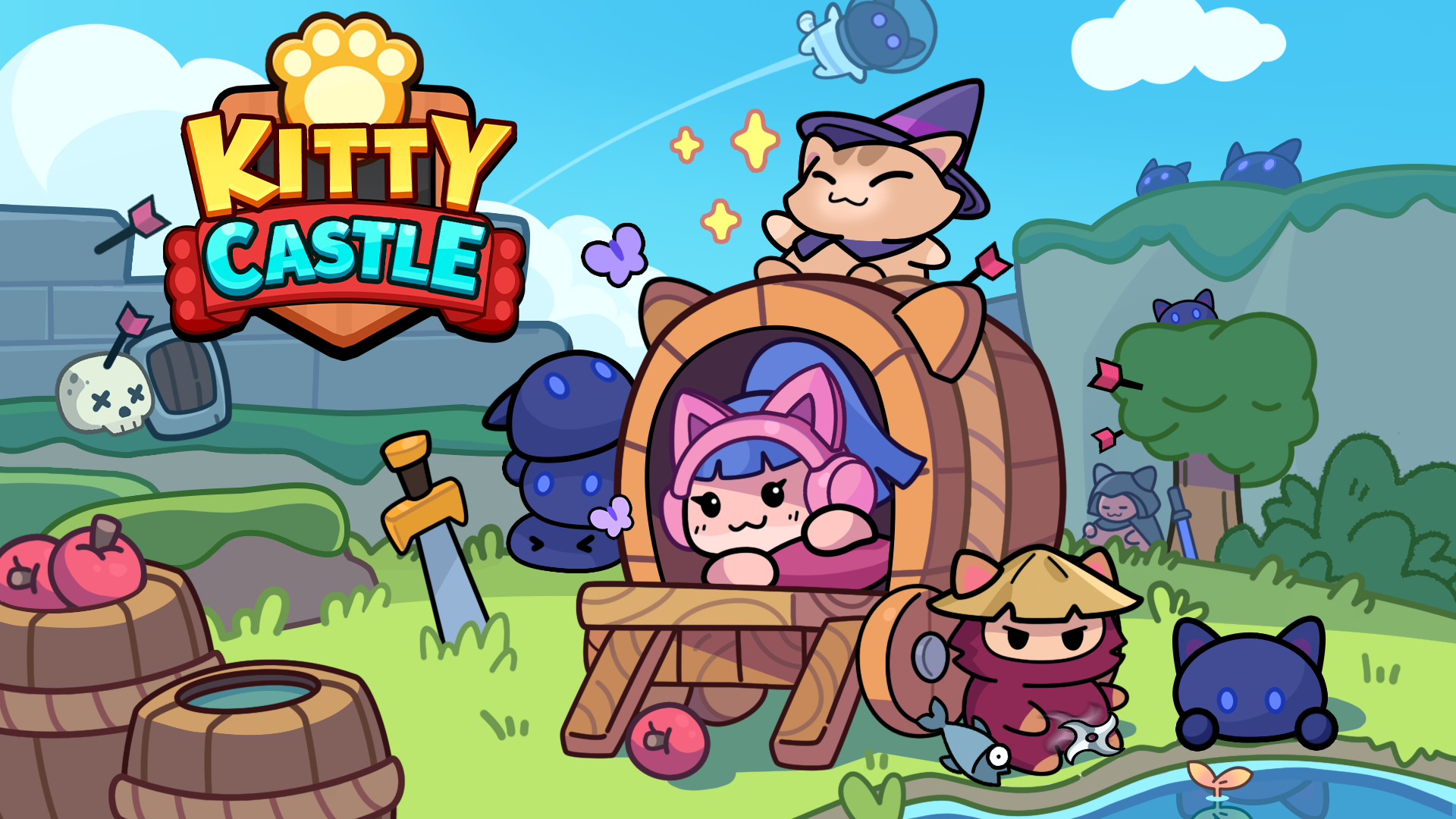 اسکرین شات 2 بازی Kitty Castle: Tower Defense