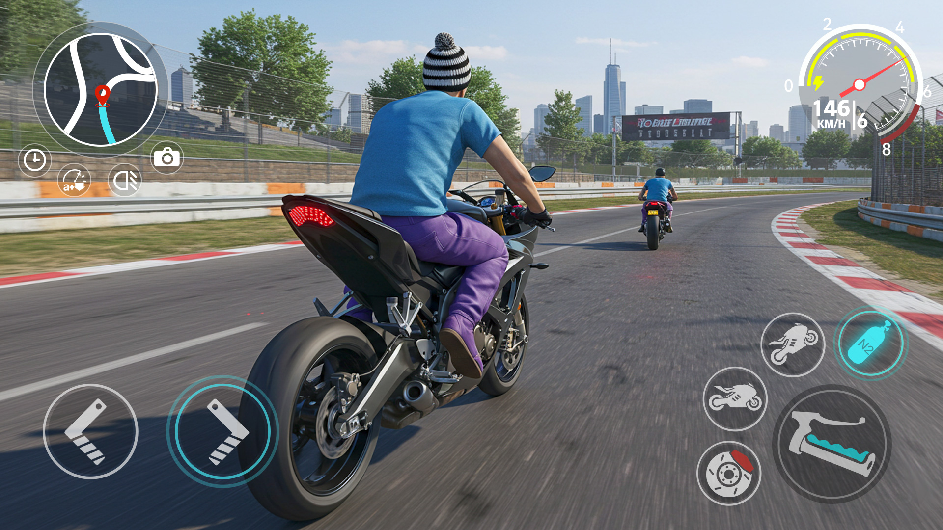 اسکرین شات 3 بازی Motorcycle race master