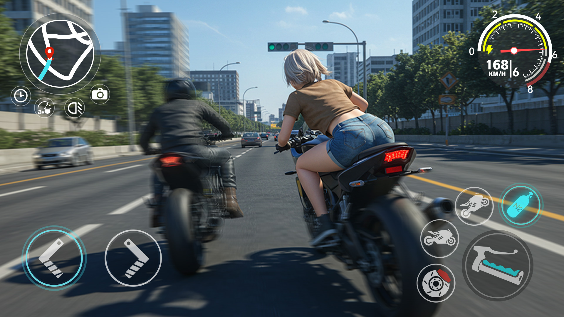 اسکرین شات 1 بازی Motorcycle race master