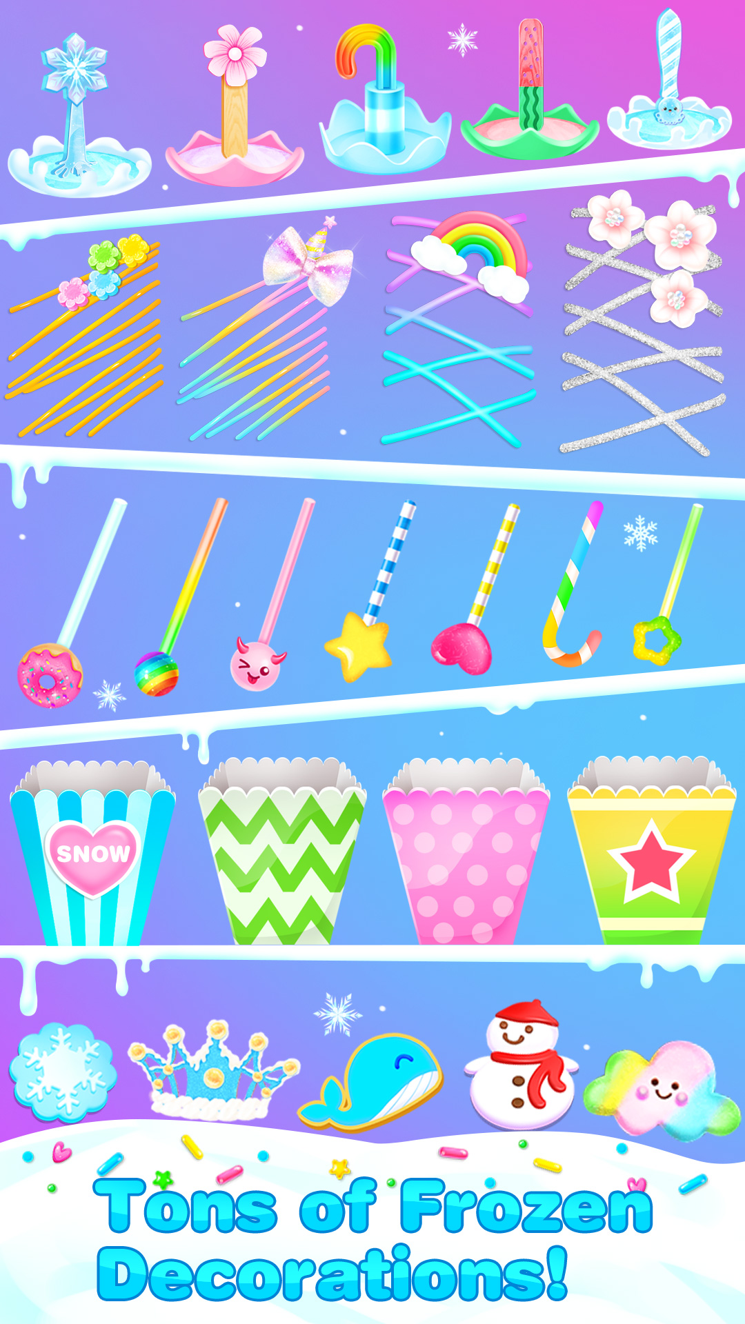 اسکرین شات 8 بازی Ice Princess Desserts Maker –Fair Food Girl Games
