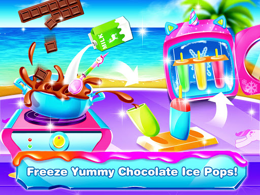 اسکرین شات 3 برنامه Unicorn Icepop - Ice Popsicle Mania