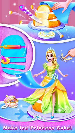 اسکرین شات 2 بازی Ice Princess Comfy Cake -Baking Salon for Girls