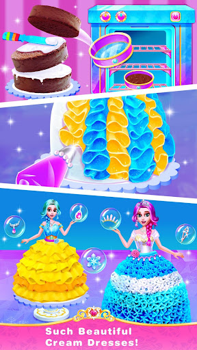 اسکرین شات 3 بازی Ice Princess Comfy Cake -Baking Salon for Girls