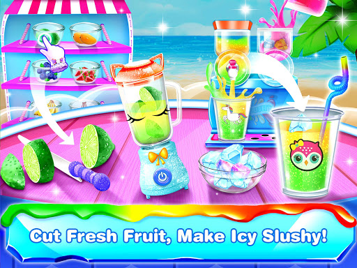 اسکرین شات 4 برنامه Rainbow Slushy Maker – Slushie Ice Candy Bars