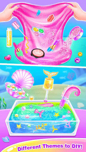 اسکرین شات 3 برنامه Unicorn Slime Makeup Kit - Fun Games for Girls