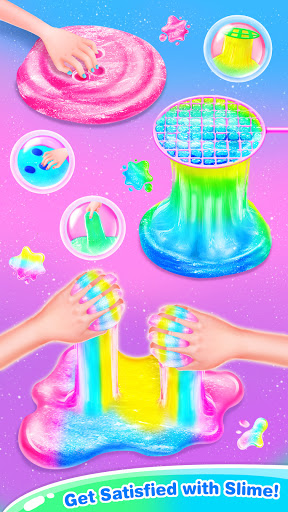 اسکرین شات 4 برنامه Unicorn Slime Makeup Kit - Fun Games for Girls