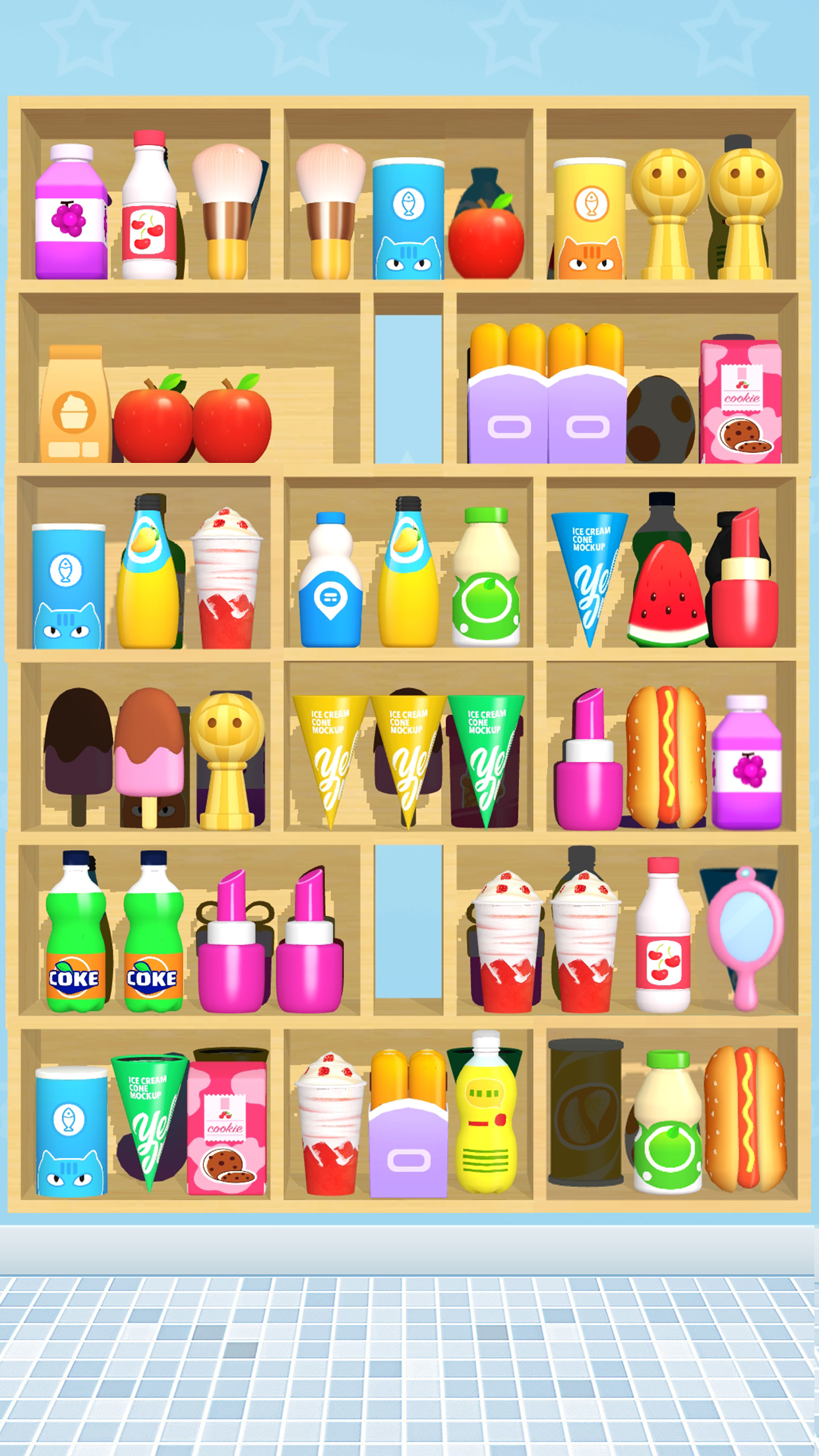 اسکرین شات 3 بازی Goods Merge : 3D Goods Sorting