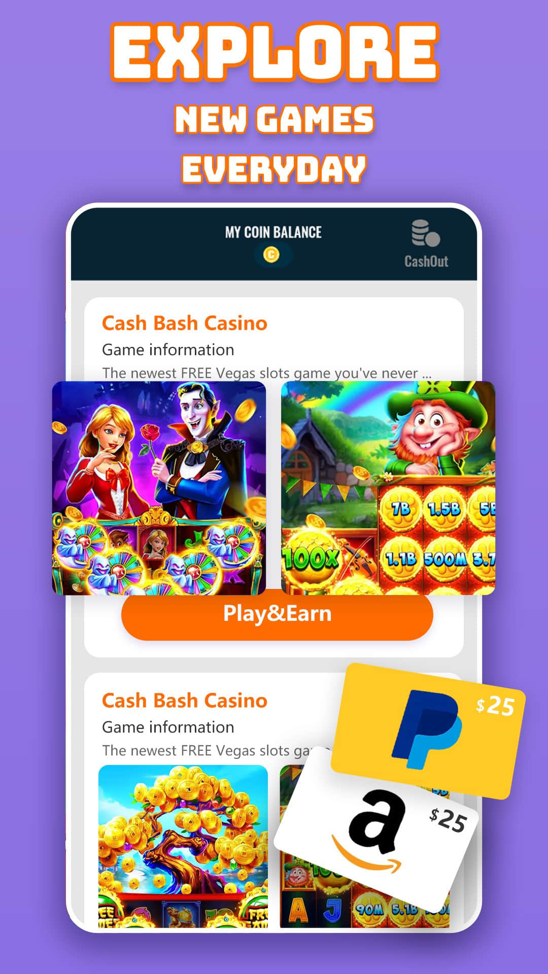 اسکرین شات 2 برنامه FunTap - Make Money Play Games