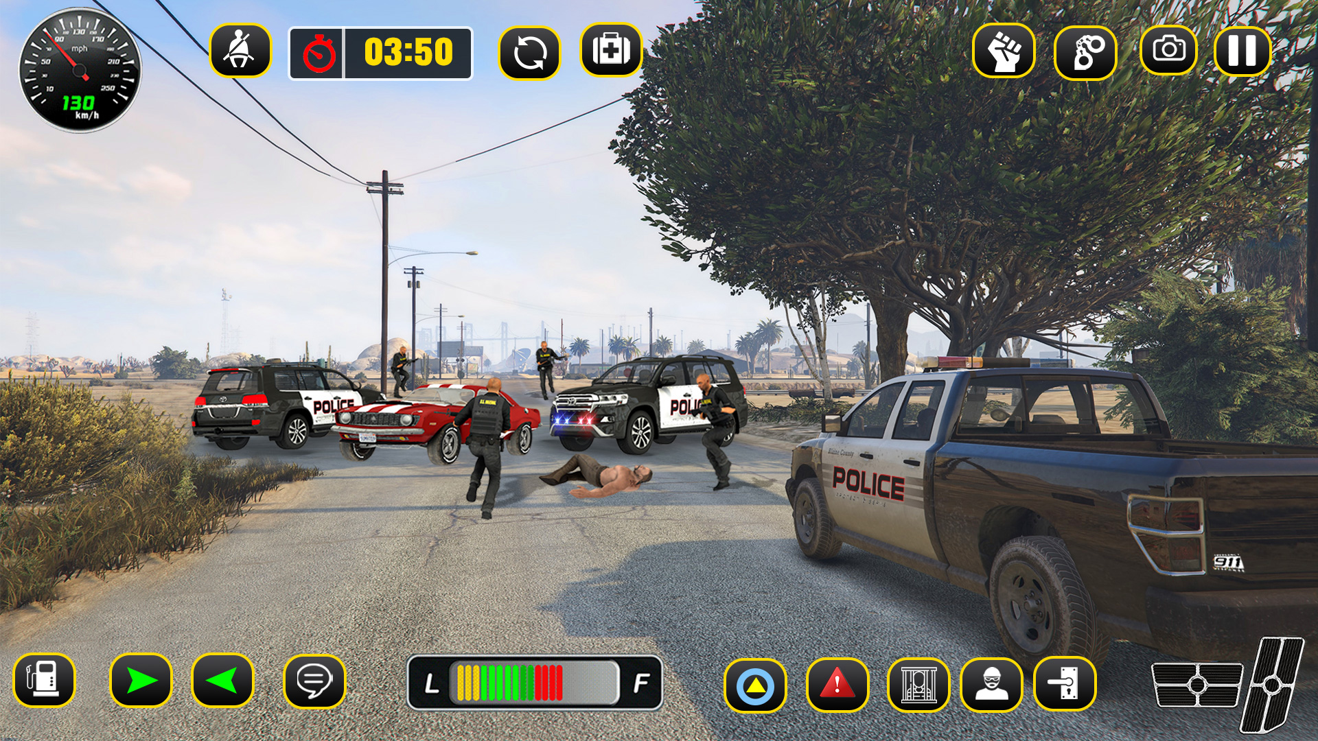 اسکرین شات 5 بازی Police Car Chase: Thief Chase