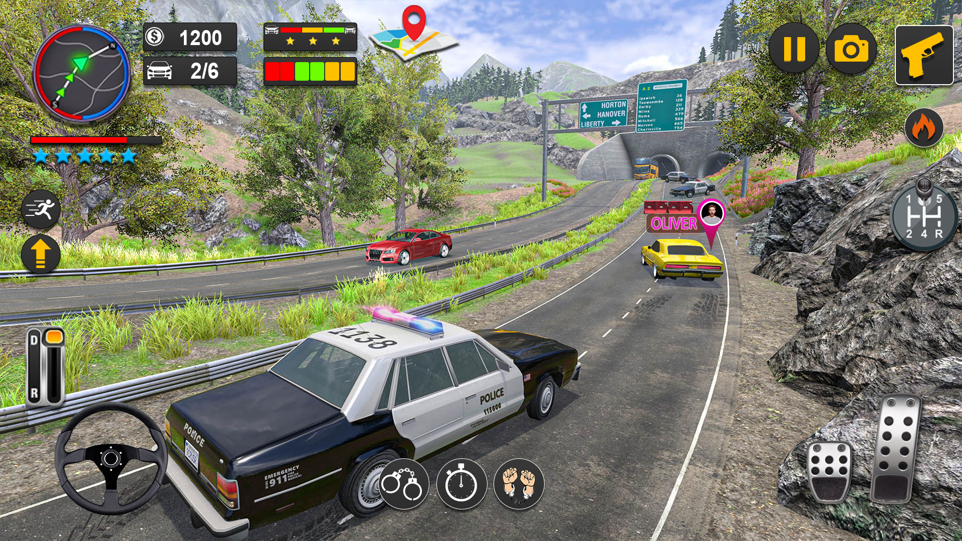 اسکرین شات 1 برنامه US Police Motor Bike Chase