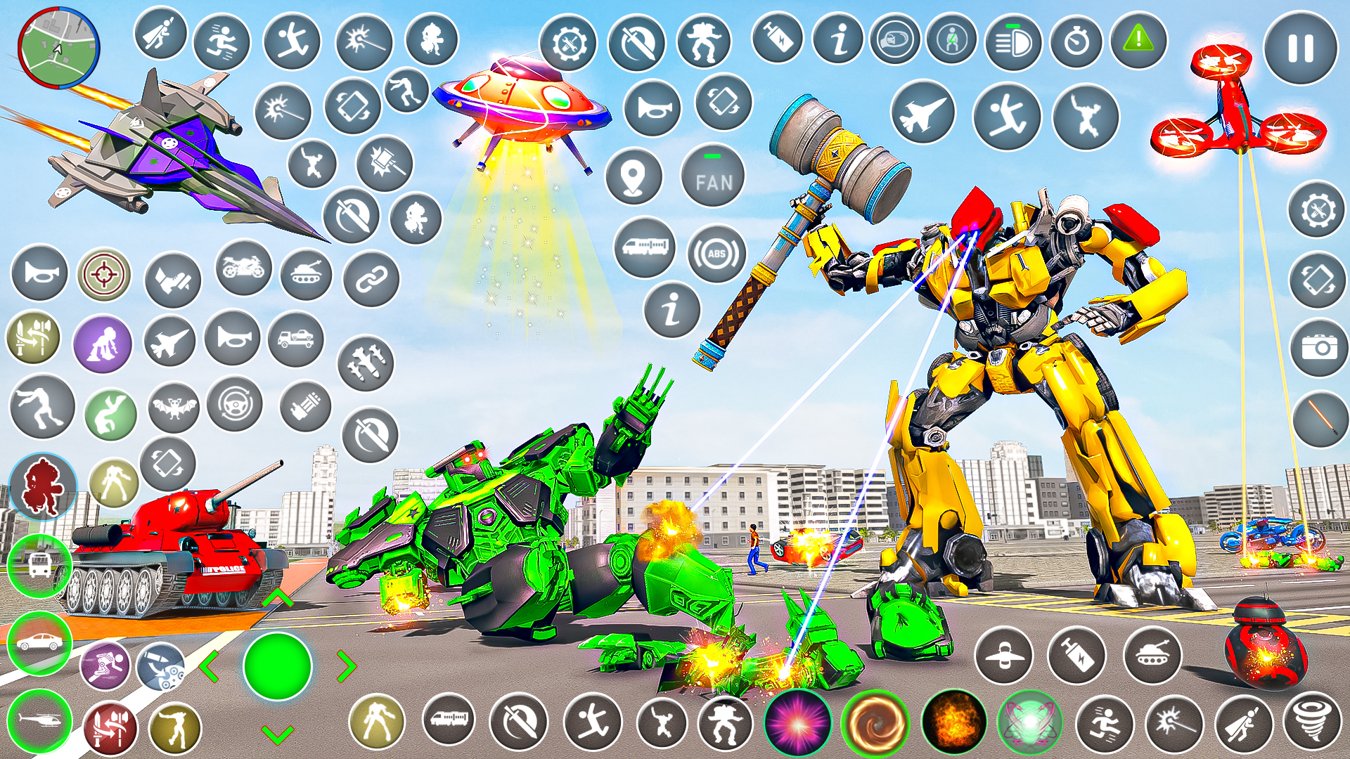 اسکرین شات 2 بازی Robot Game-Robot Car Transform