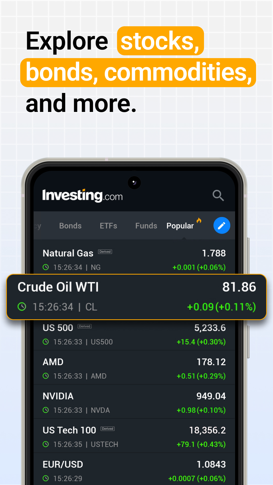 اسکرین شات 6 برنامه Investing.com: Stock Market