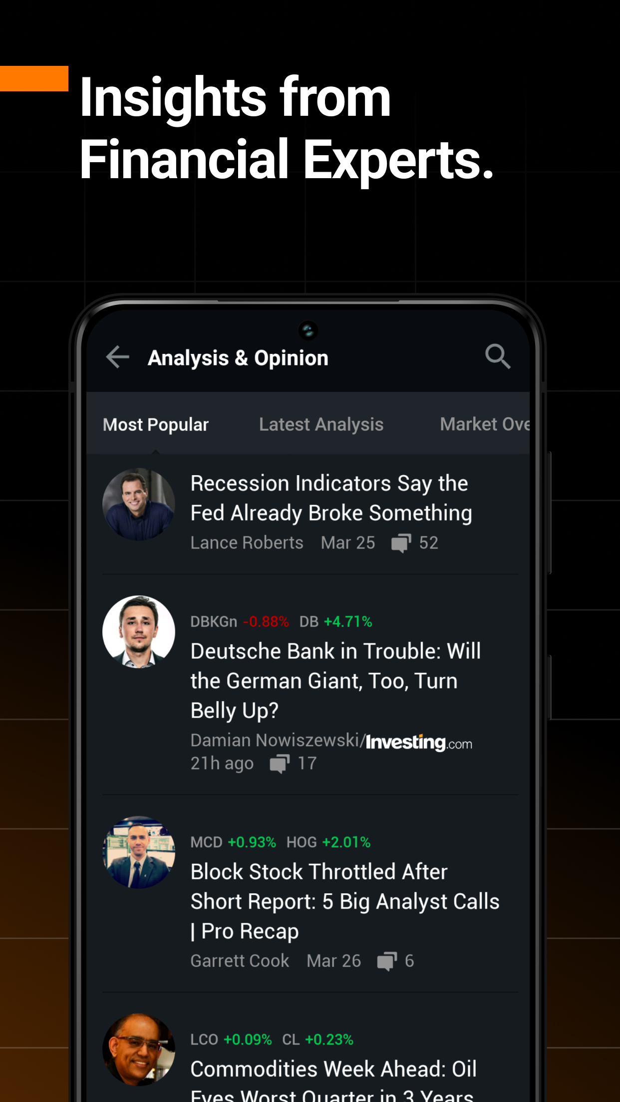 اسکرین شات 8 برنامه Investing.com: Stock Market