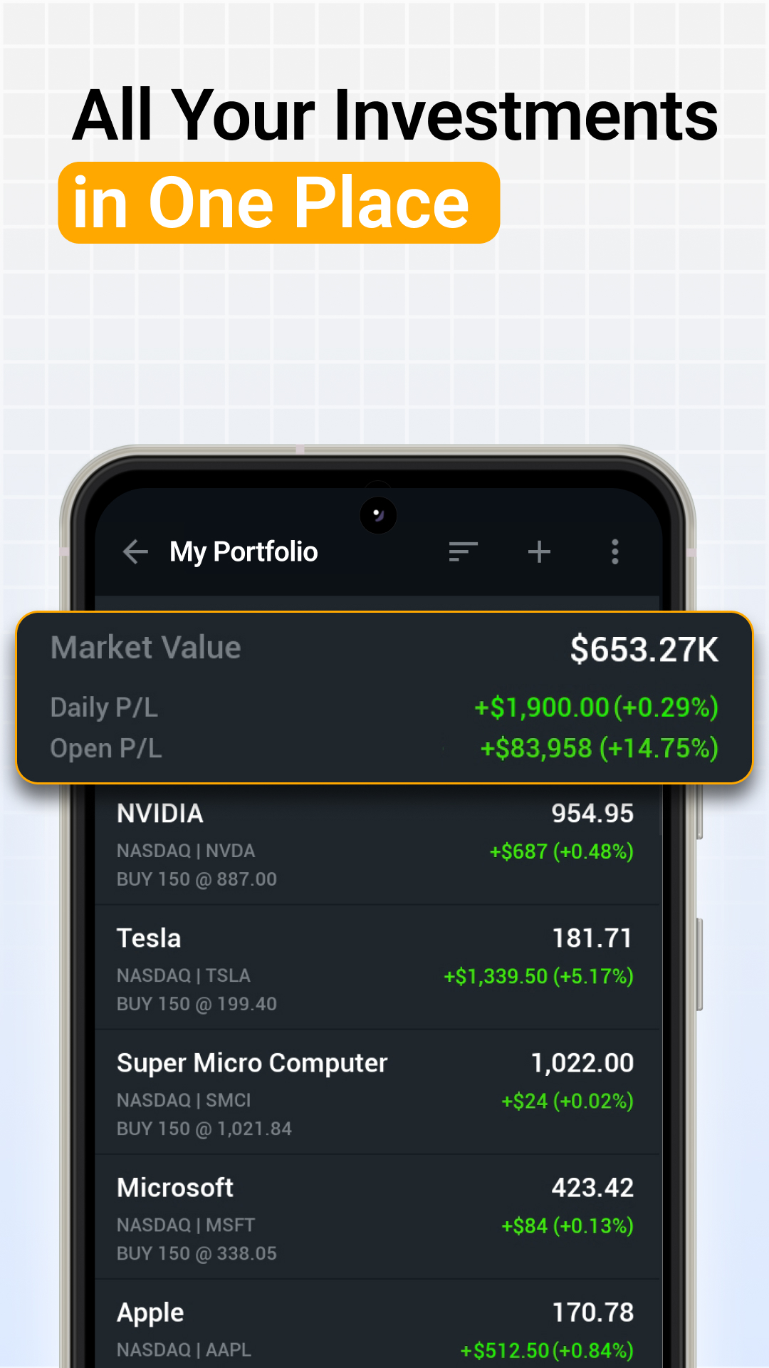 اسکرین شات 4 برنامه Investing.com: Stock Market