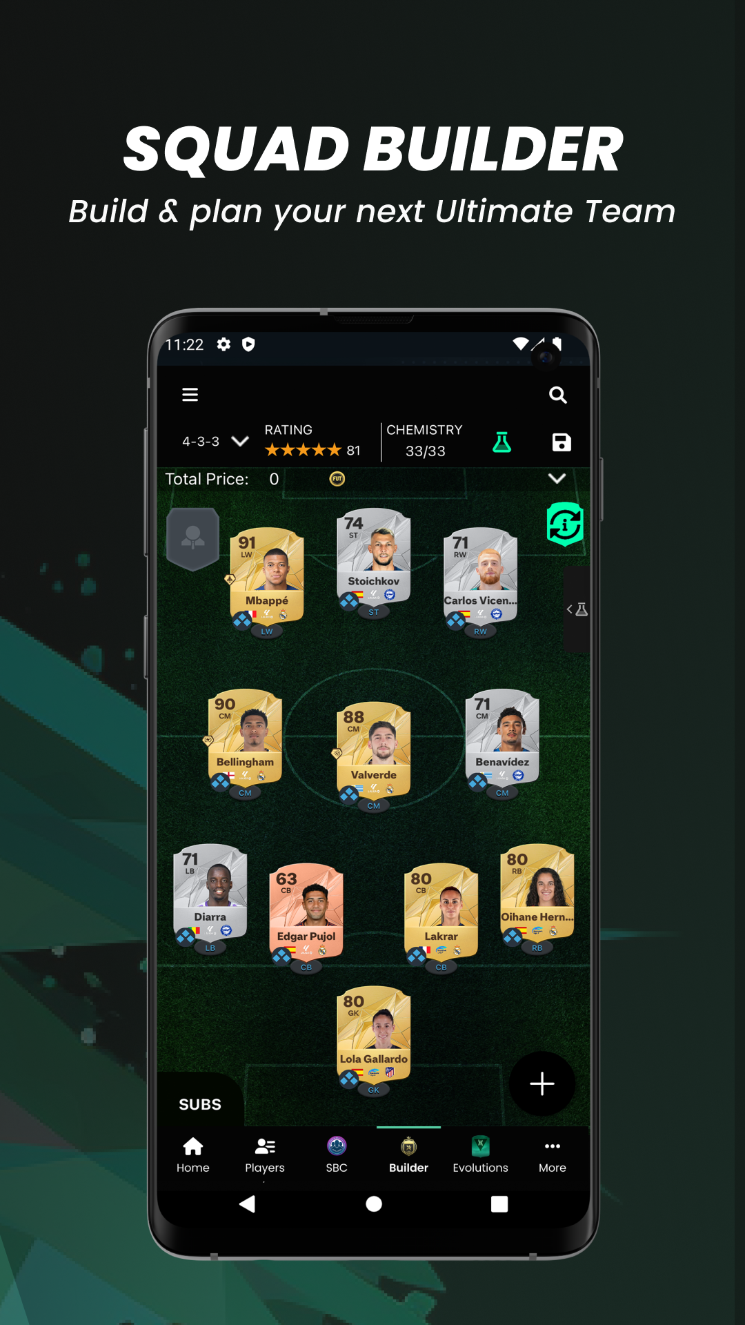 اسکرین شات 4 برنامه FUTBIN FC 25 Evolutions & More