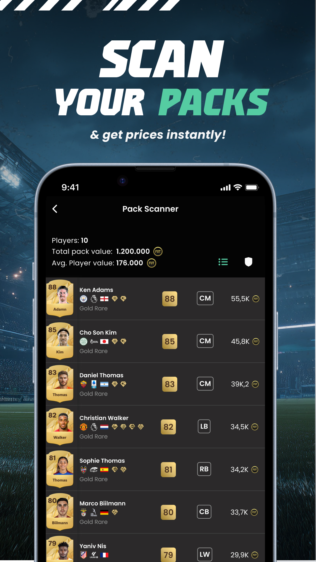 اسکرین شات 8 برنامه FUTBIN FC 26 Evolutions & More