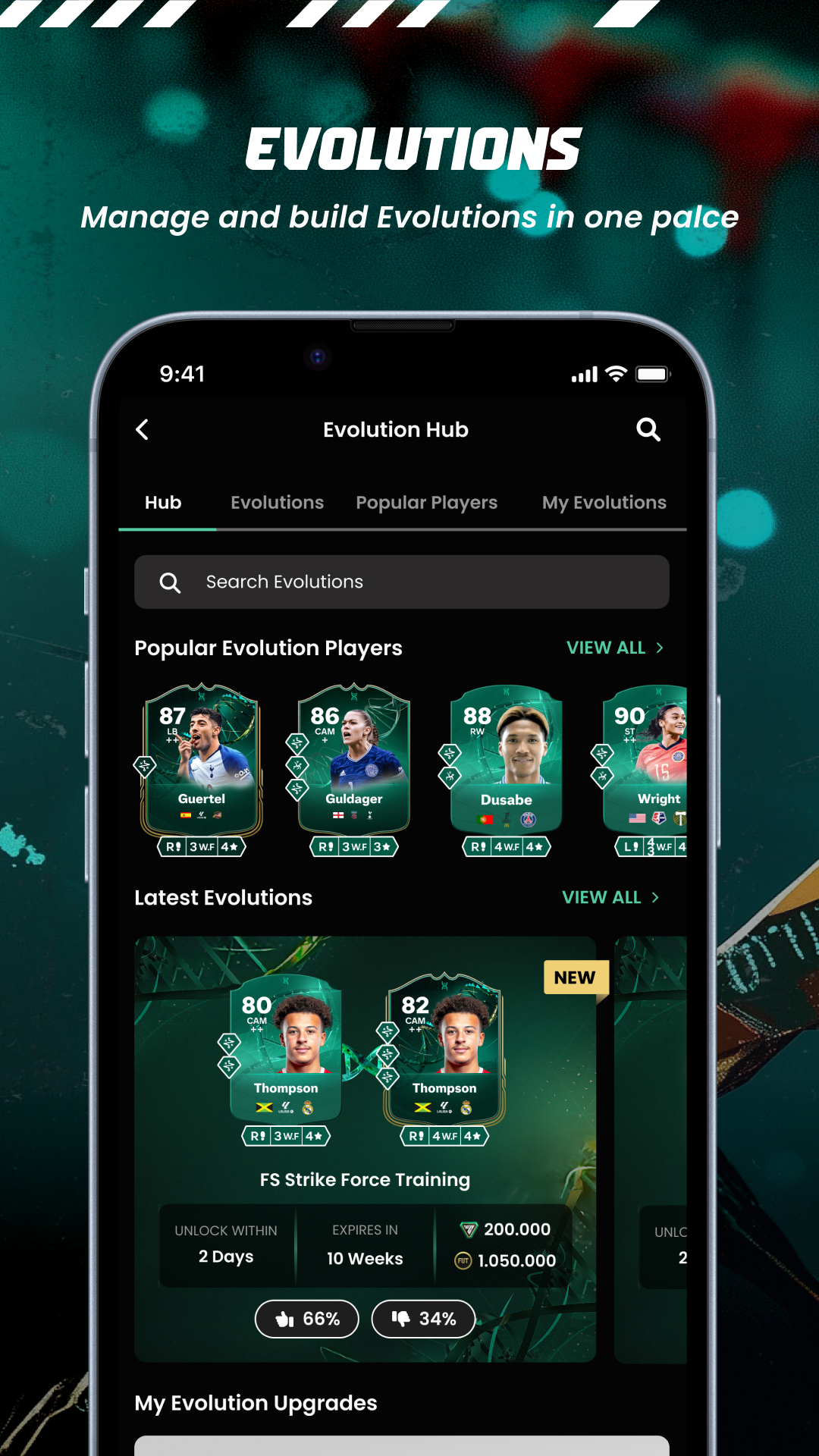 اسکرین شات 4 برنامه FUTBIN FC 26 Evolutions & More