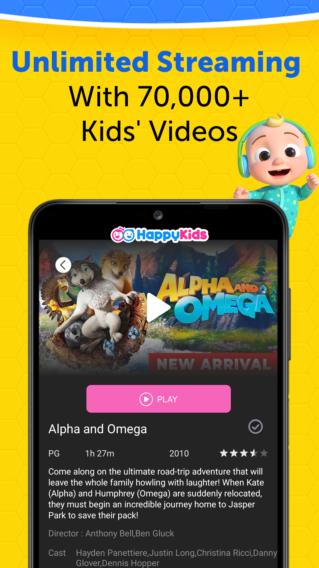 اسکرین شات 3 برنامه HappyKids - Kid-Safe Videos