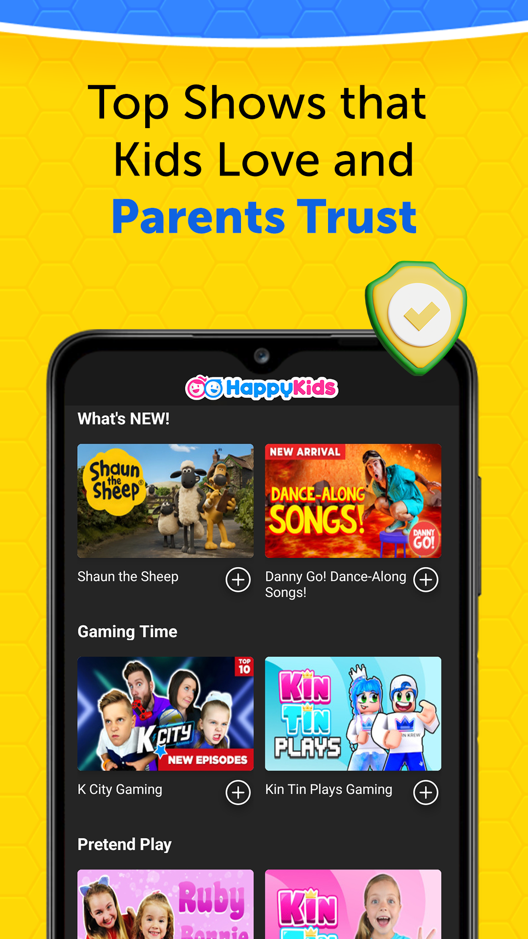 اسکرین شات 8 برنامه HappyKids - Kid-Safe Videos