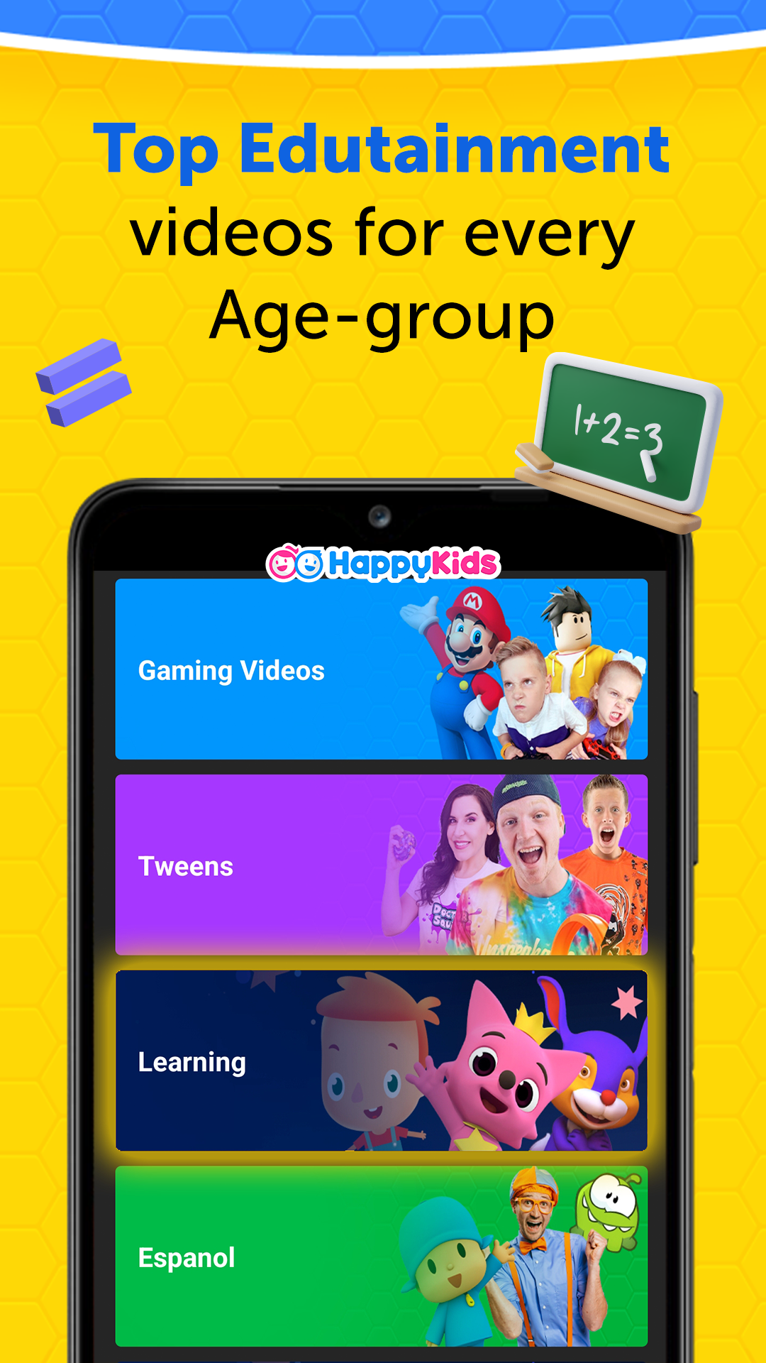 اسکرین شات 6 برنامه HappyKids - Kid-Safe Videos