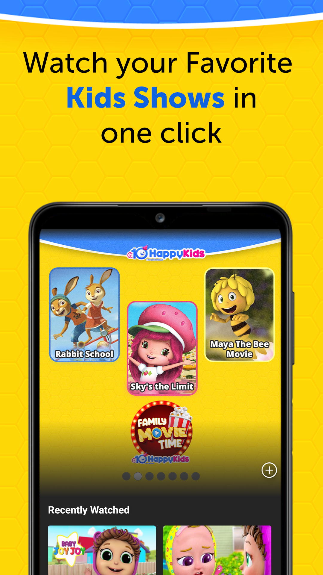 اسکرین شات 1 برنامه HappyKids - Kid-Safe Videos