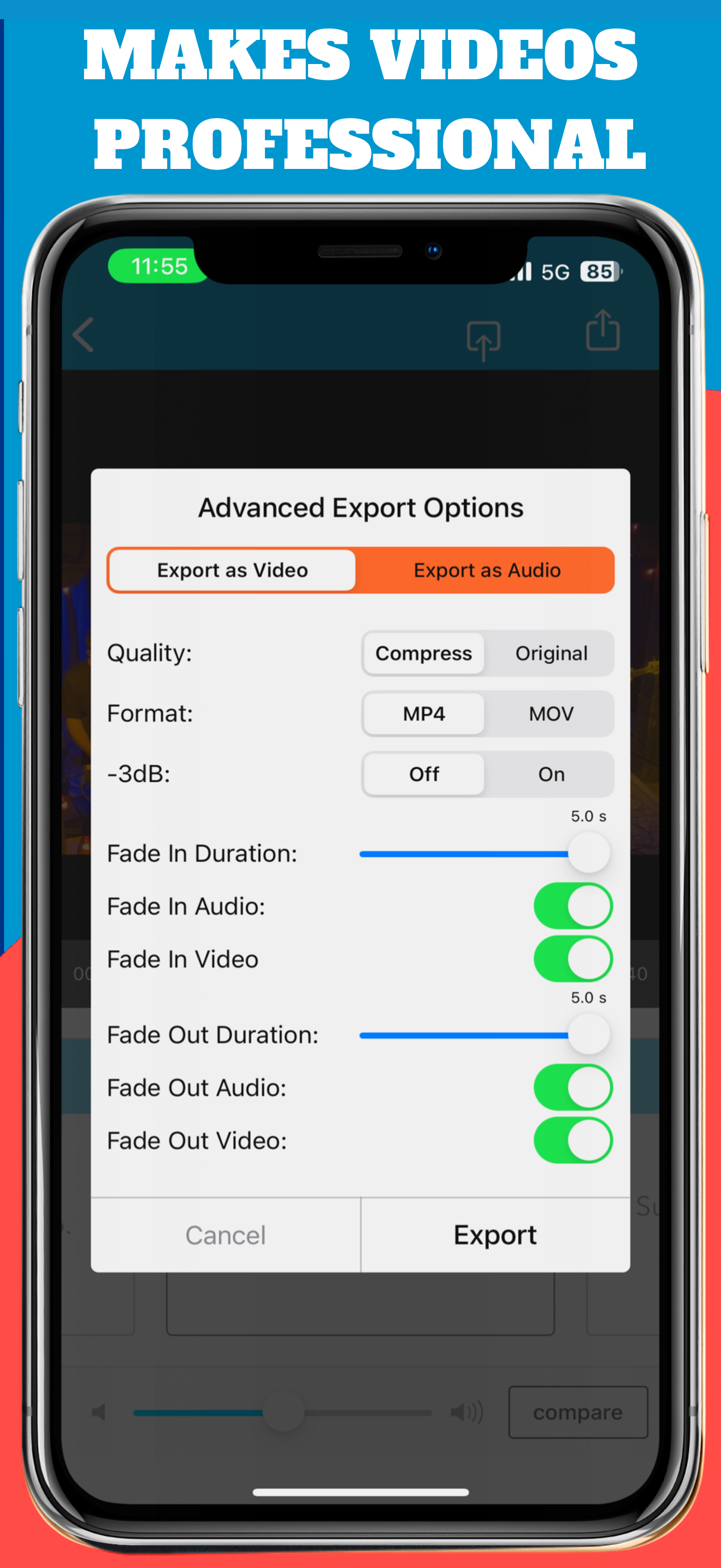 اسکرین شات 5 برنامه AudioFix: Video Volume Booster