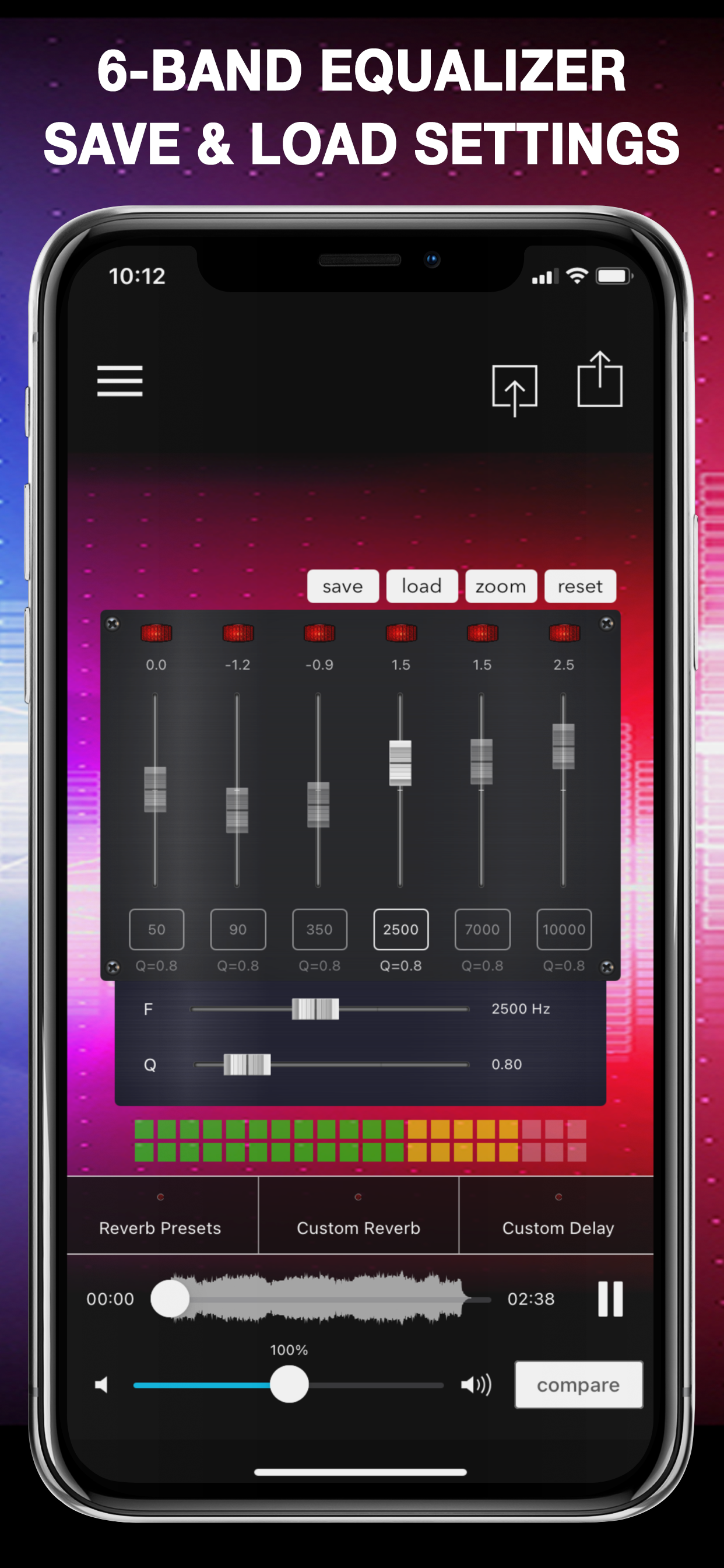 اسکرین شات 2 برنامه AudioMaster: Audio Mastering