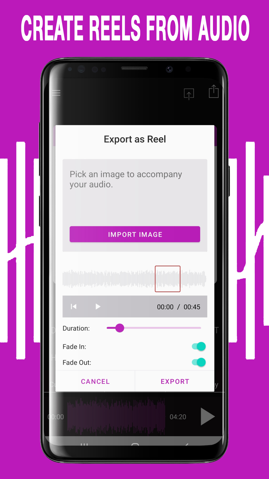 اسکرین شات 6 برنامه AudioVerb: Add Reverb to Audio