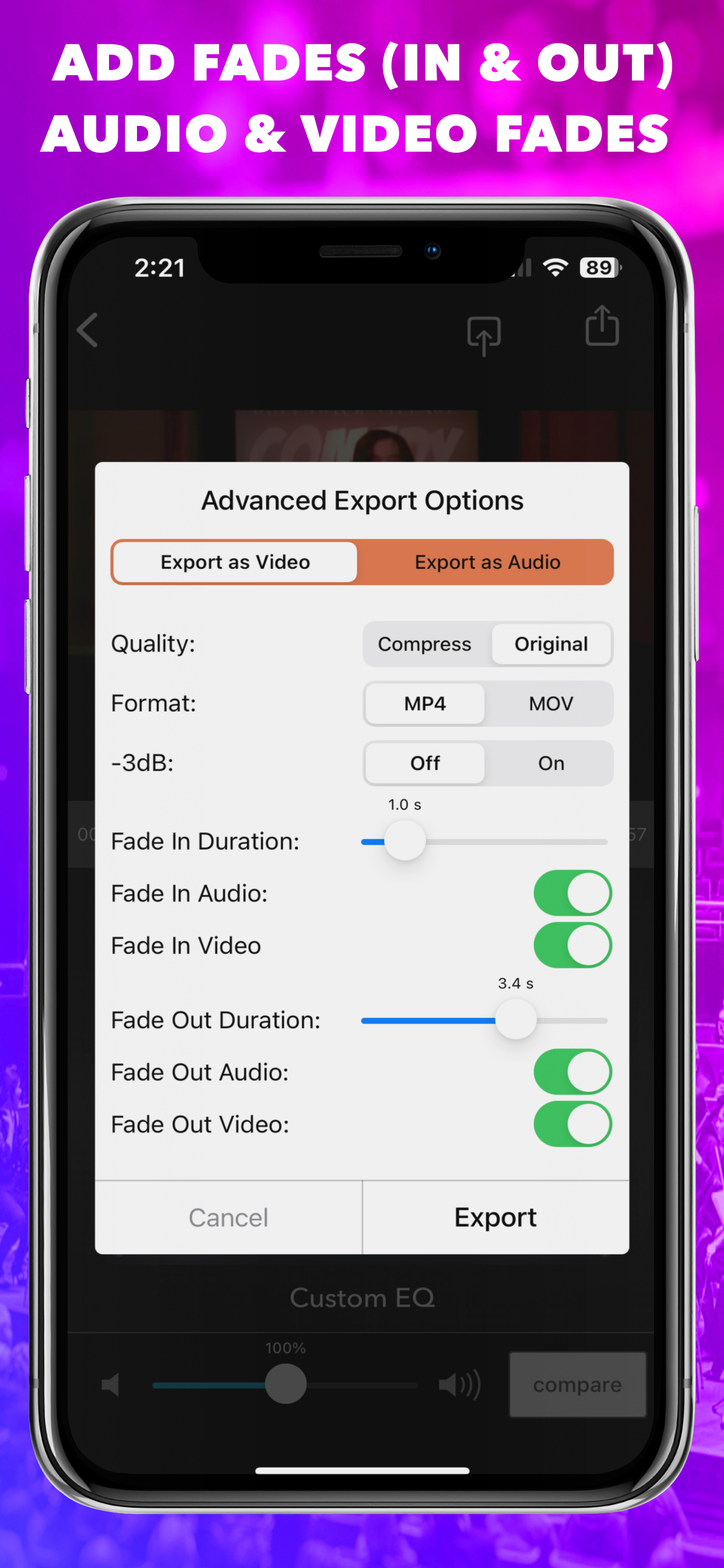 اسکرین شات 6 برنامه VideoMaster Video Sound Editor