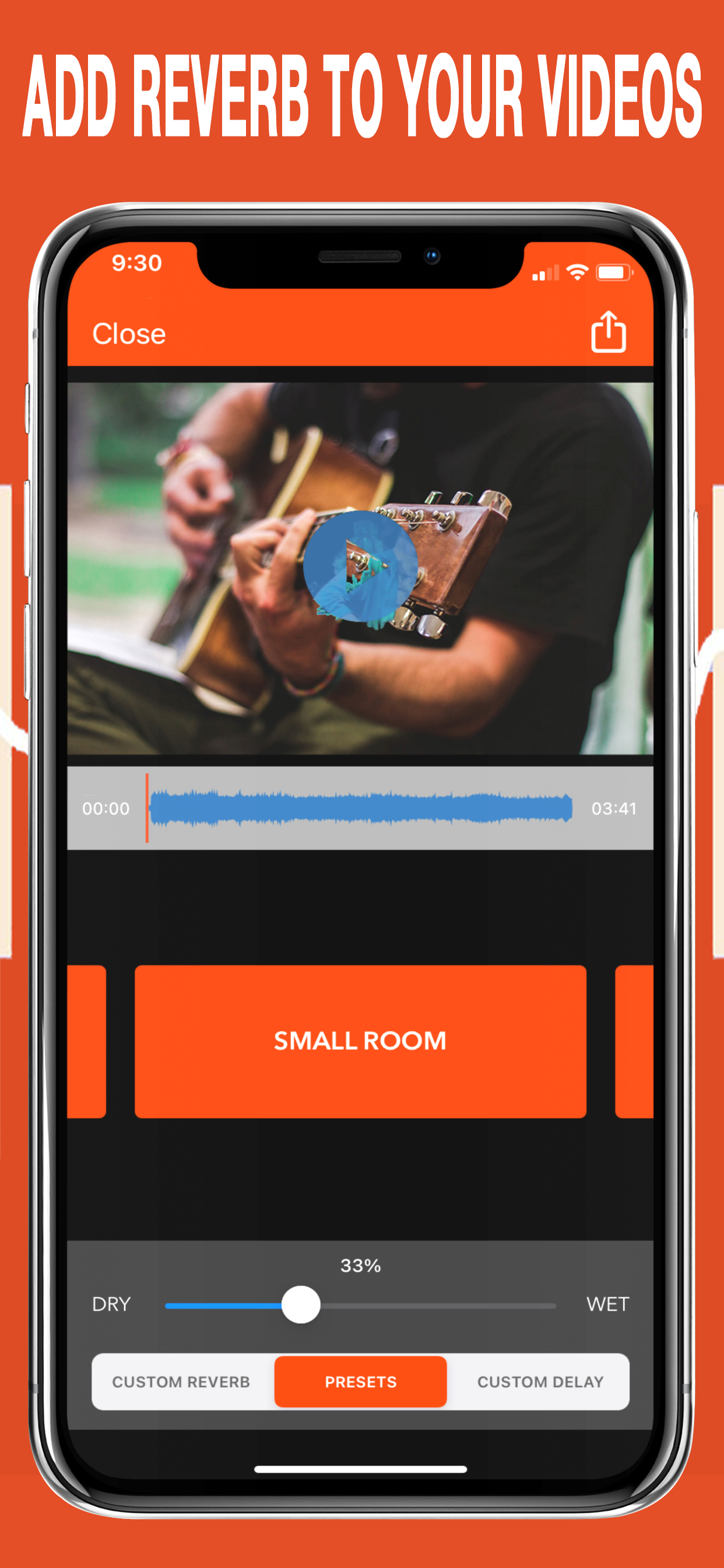 اسکرین شات 1 برنامه VideoVerb: Add Reverb to Video