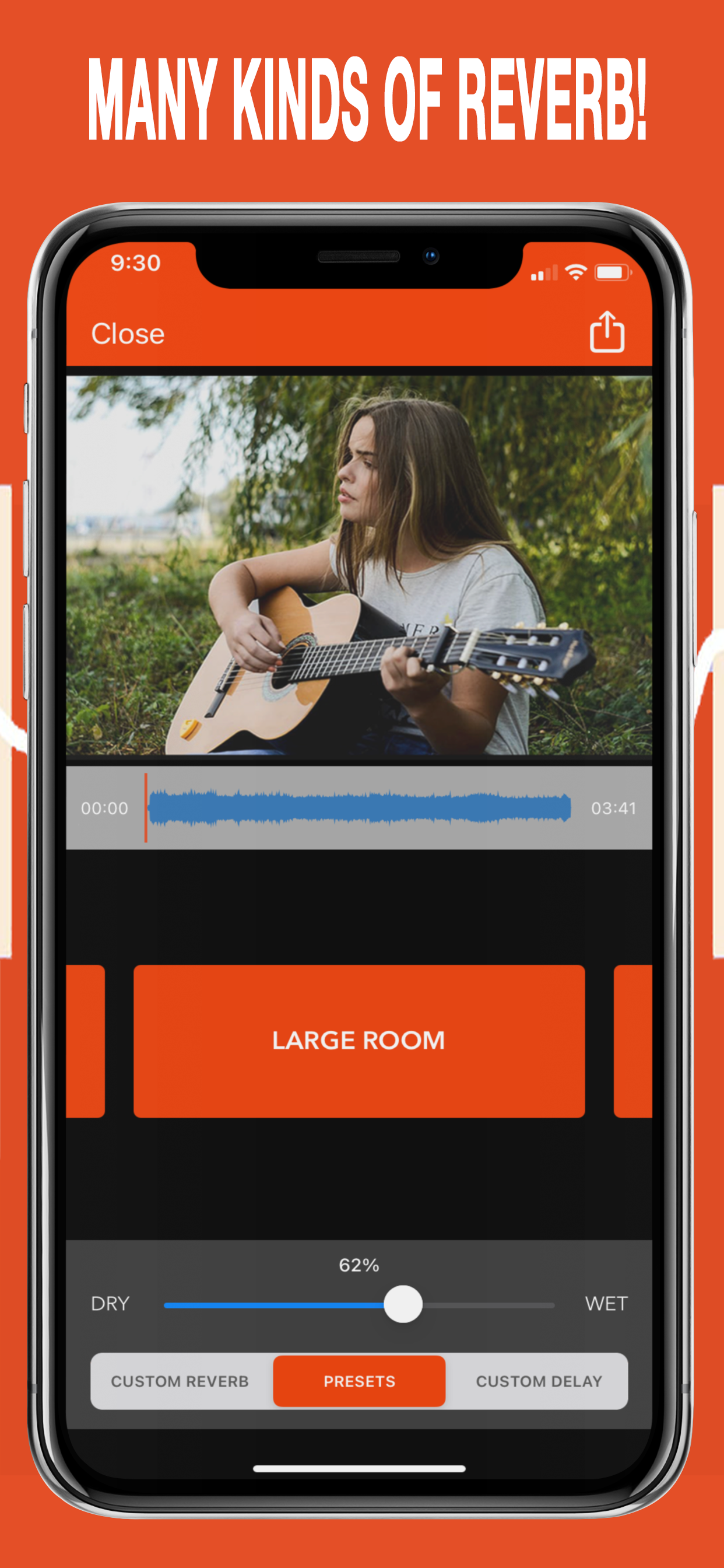 اسکرین شات 2 برنامه VideoVerb: Add Reverb to Video