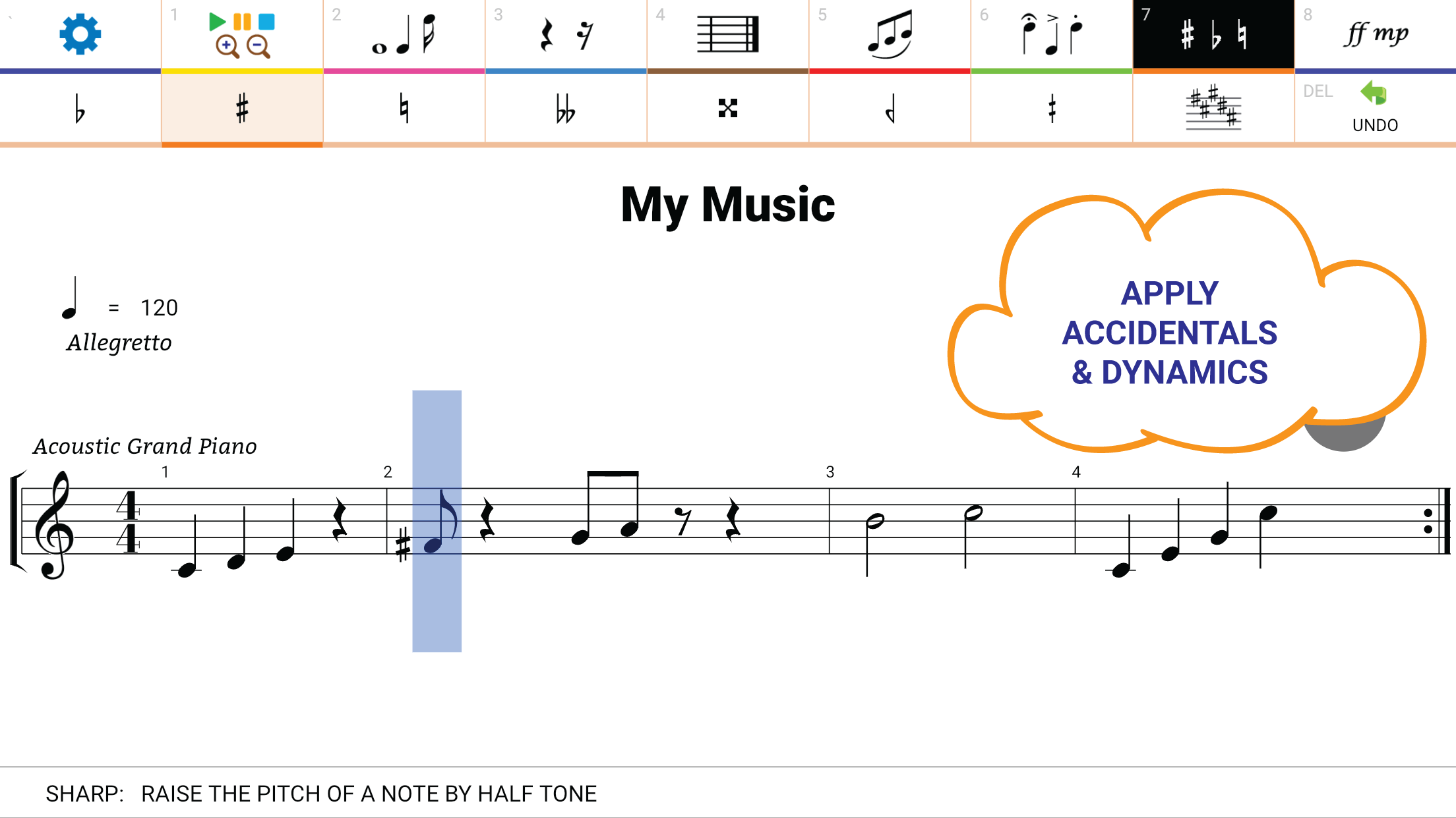 اسکرین شات 2 برنامه Maestro - Music Composer