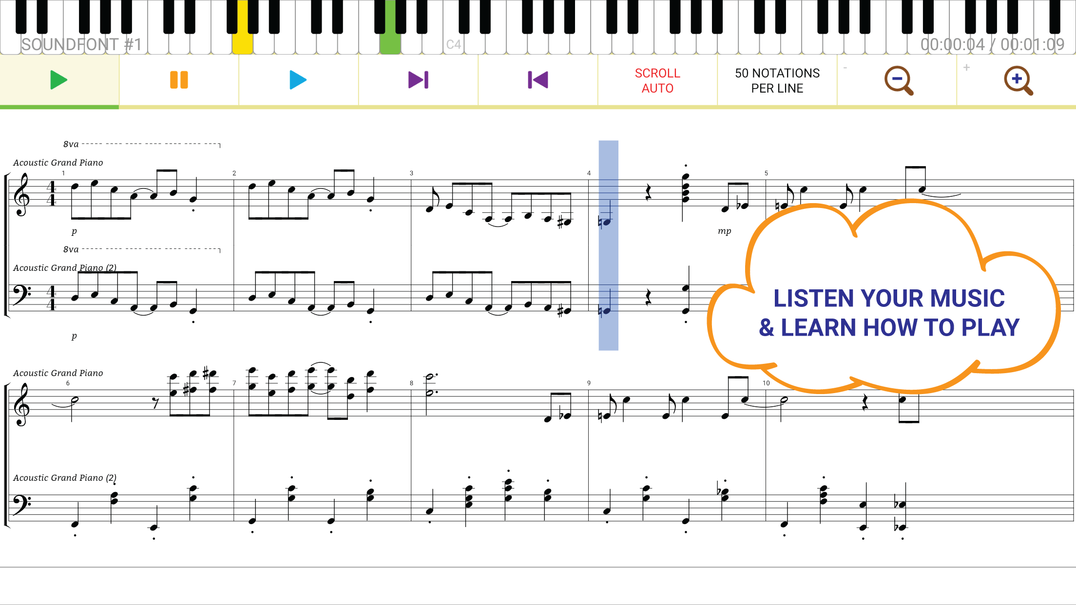 اسکرین شات 4 برنامه Maestro - Music Composer