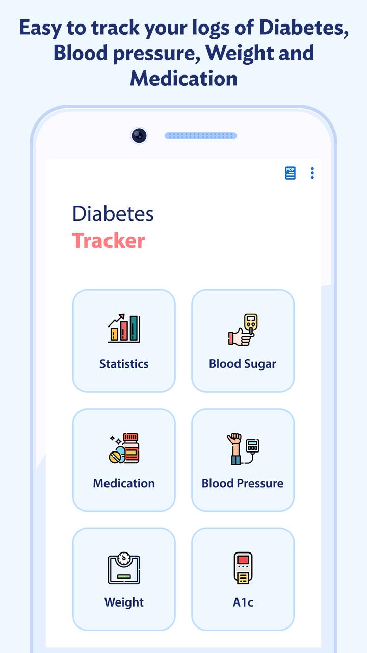 اسکرین شات 2 برنامه Glucose: Blood Sugar Logs
