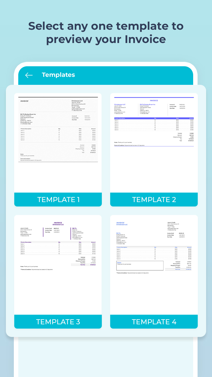 اسکرین شات 7 برنامه Easy Invoice - Estimate Maker
