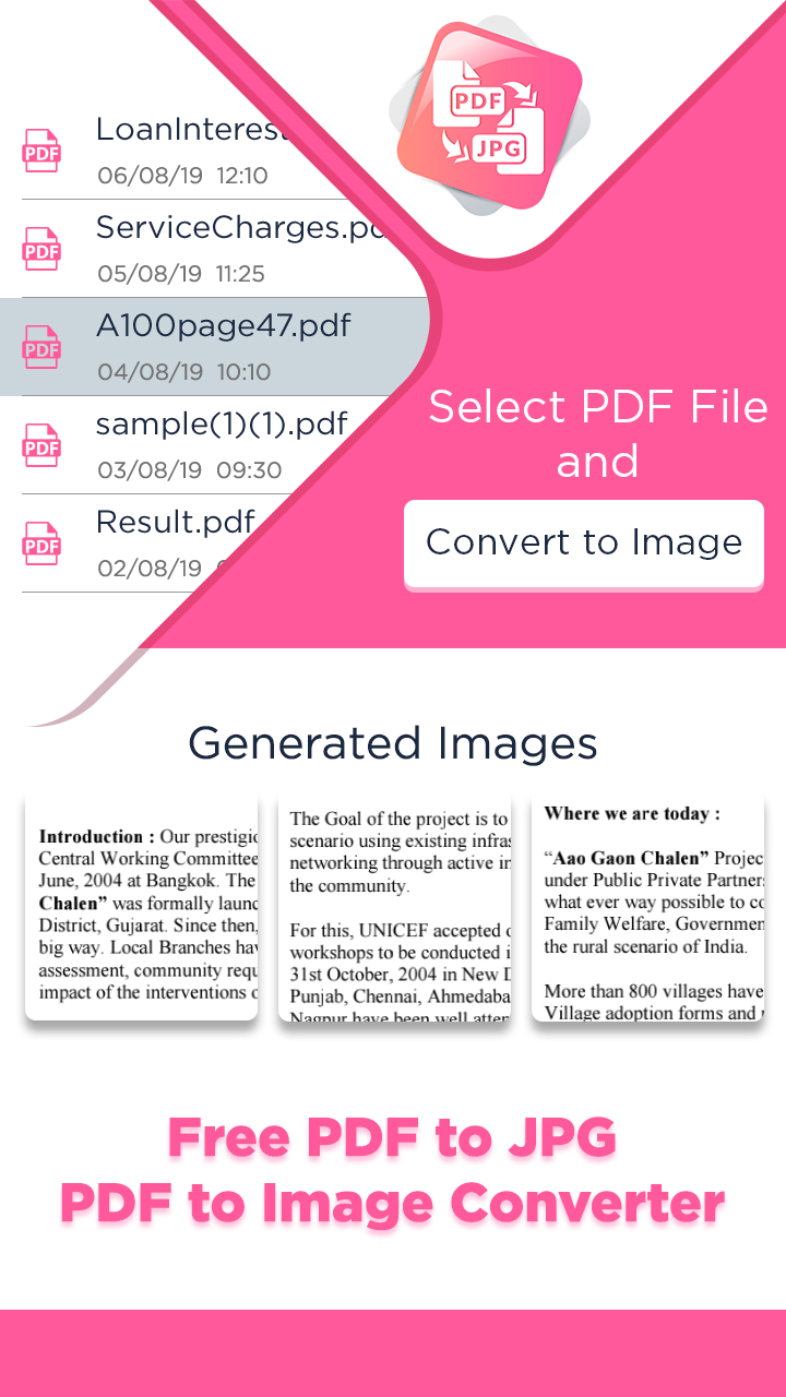 اسکرین شات 1 برنامه PDFtoIMG: PDF to JPG Converter